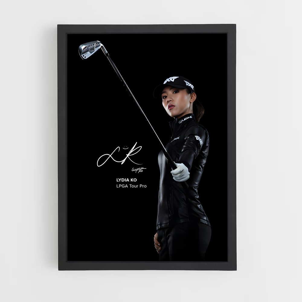 Poster Pro Golfer Lydia (vue 2)